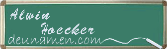 Alwin Hoecker Visitenkarte